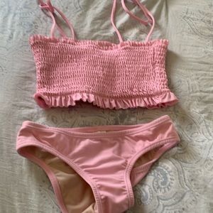 Amanda Stanton size 10 girls pink bikini.